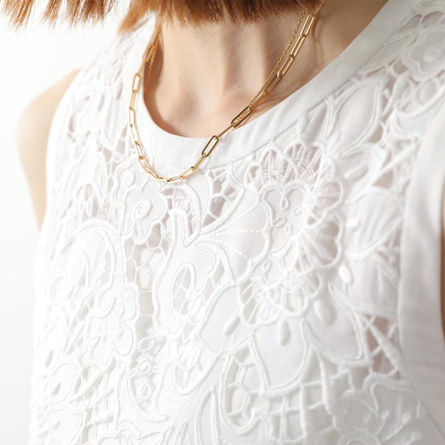 Max Mara(マックスマーラ) ノースリーブカットソー サイズM レディース美品  - ベージュ×白 クルーネック/シルク Max Mara - Max Mara(マックスマーラ) ノースリーブカットソー サイズM