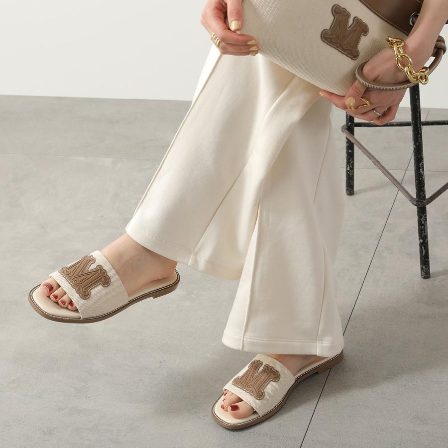 ⭐️26SS新作 Max Mara BEACHWEAR フラット サンダル 白 MAX MARA BEACHWEAR マックスマーラ ビーチウェア フラットサンダル