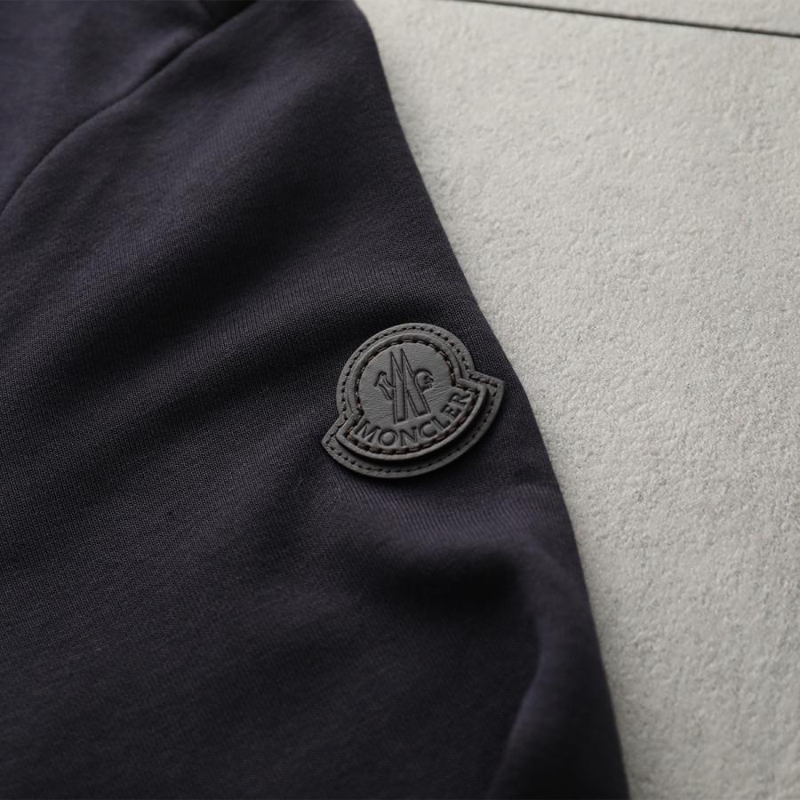 MONCLER モンクレール ジップアップジャケット 8G00027 89B3P メンズ ブルゾン 長袖 モダール混 ジャージー ロゴ ネイビー 8G0002789B3P742の画像