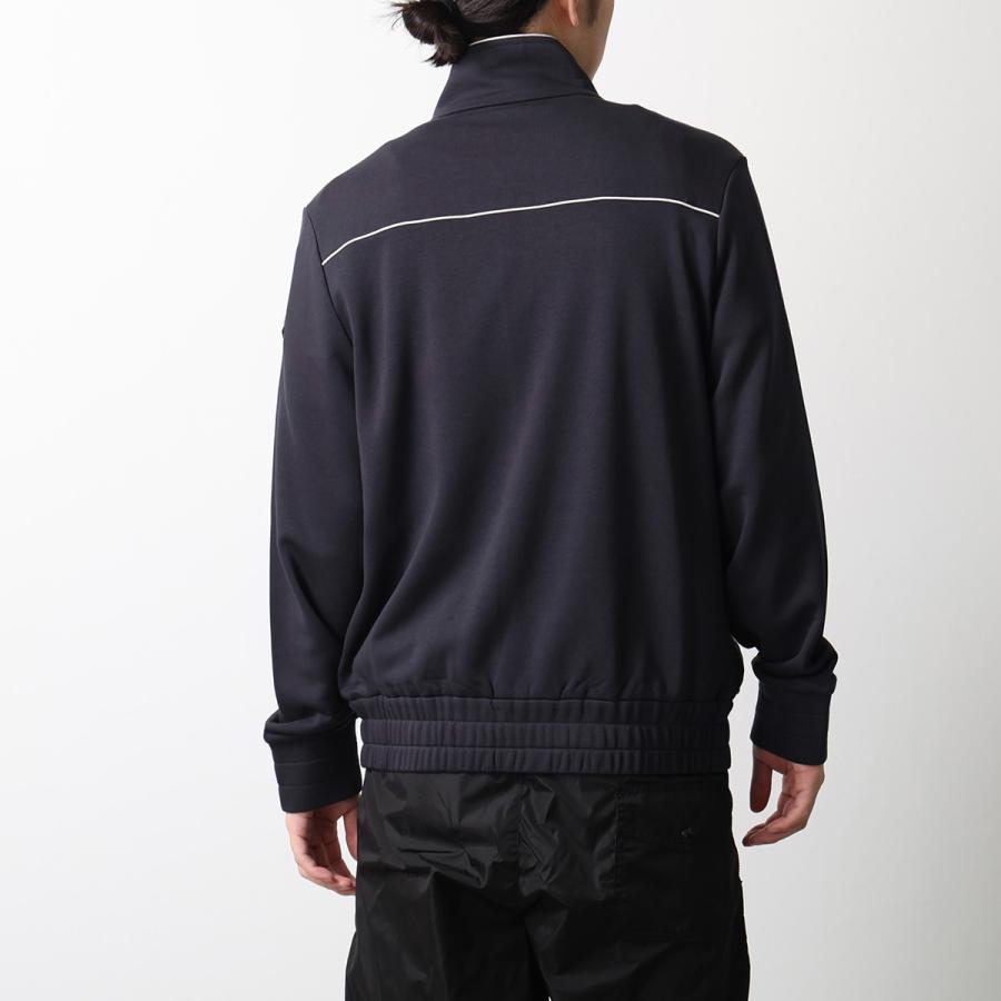 MONCLER モンクレール ジップアップジャケット 8G00027 89B3P メンズ ブルゾン 長袖 モダール混 ジャージー ロゴ ネイビー 8G0002789B3P742の画像