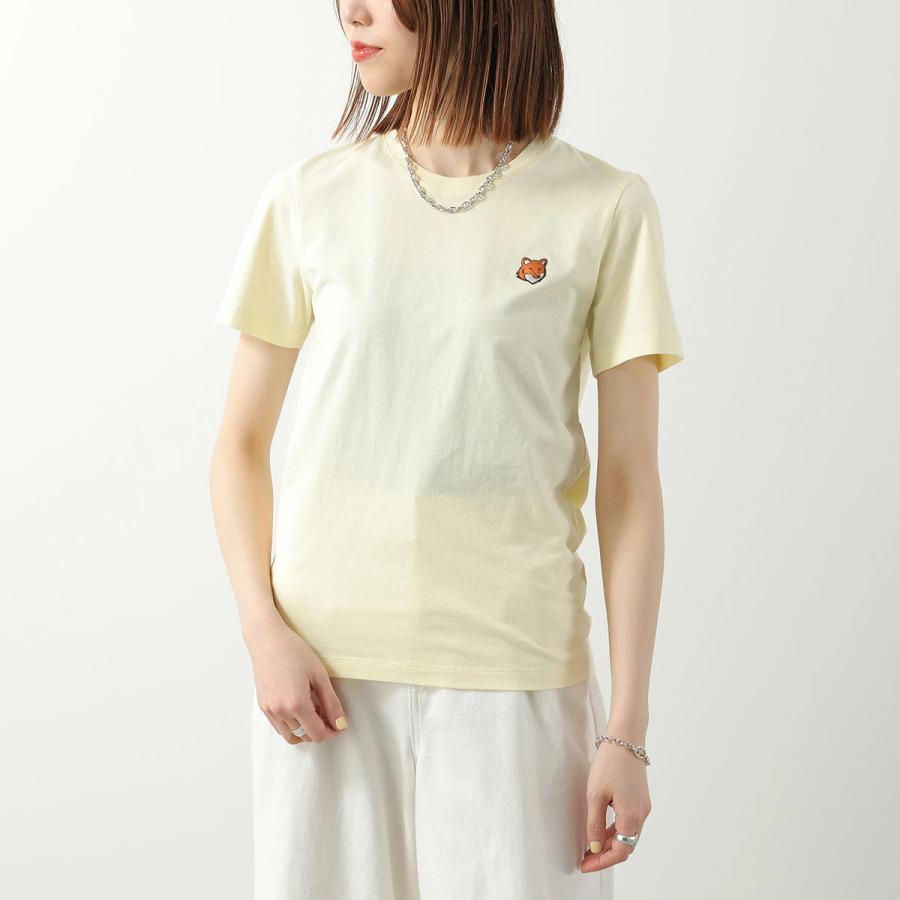 MAISON KITSUNE メゾンキツネ Tシャツ FOX HEAD フォックスヘッド レギュラー PW00113KJ7026 レディース コットン 半袖 カットソーの画像