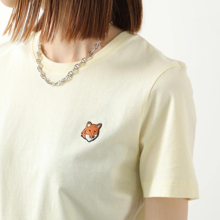 MAISON KITSUNE メゾンキツネ Tシャツ FOX HEAD フォックスヘッド レギュラー PW00113KJ7026 レディース コットン 半袖 カットソーの画像