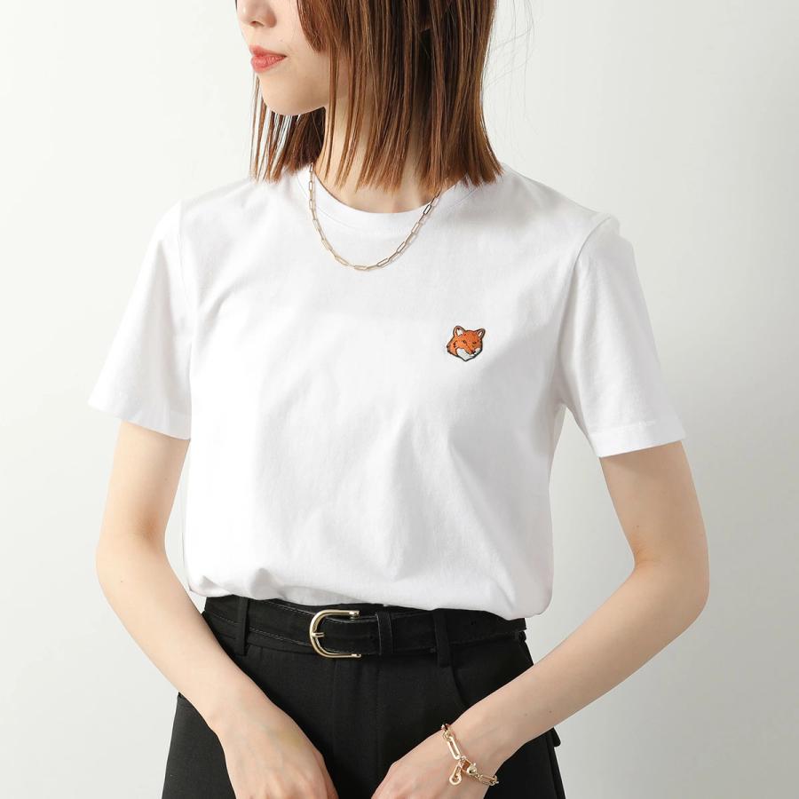 MAISON KITSUNE メゾンキツネ Tシャツ FOX HEAD フォックスヘッド レギュラー PW00113KJ7026 レディース コットン 半袖 カットソーの画像