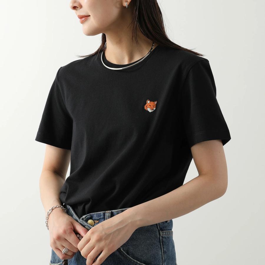 MAISON KITSUNE メゾンキツネ Tシャツ FOX HEAD フォックスヘッド レギュラー PW00113KJ7026 レディース コットン 半袖 カットソーの画像