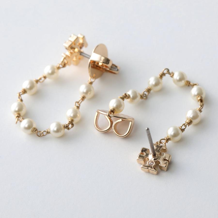 TORY BURCH（トリーバーチ） ムーンダンス パール＆チェーン ピアス