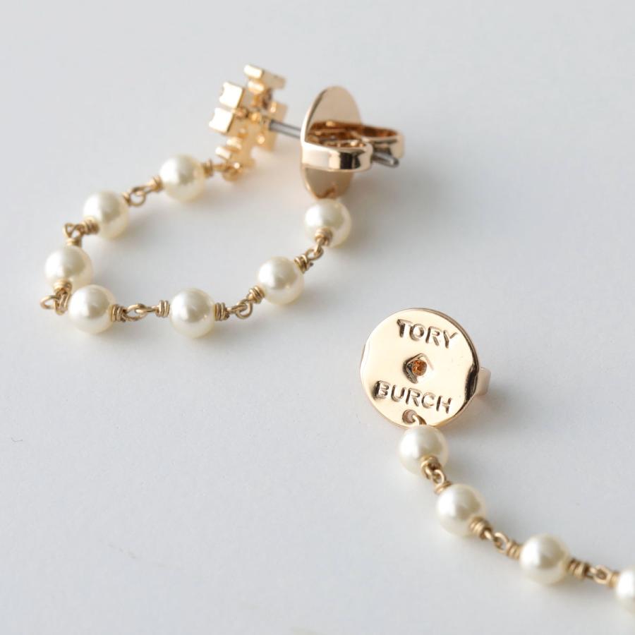 TORY BURCH（トリーバーチ） ムーンダンス パール＆チェーン ピアス