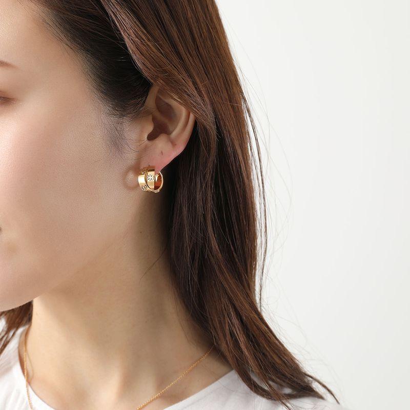 TORY BURCH（トリーバーチ） アイコン ダブルフープピアス 180872