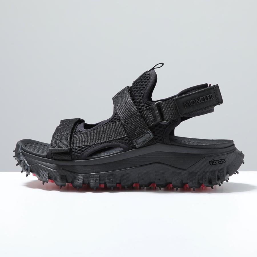 【値下！超美品】モンクレール　TRAILGRIP VELAサンダル40黒 モンクレール(MONCLER)モンクレール TRAILGRIP VELA サンダル 靴