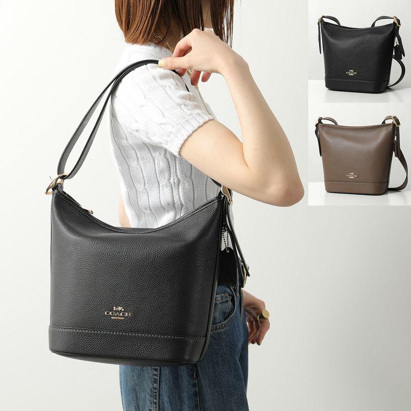 コーチ ショルダーバッグ - 3928 レザー 中古・古着通販】COACH (コーチ) レザーショルダーバッグ ブラウン
