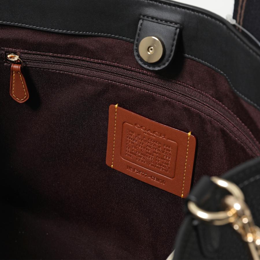 COACH コーチ トートバッグ RFB SMITH スミス CBM10 レディース レザー ショルダーバッグ A4 鞄 IMA47/BLACK-MULTIの画像
