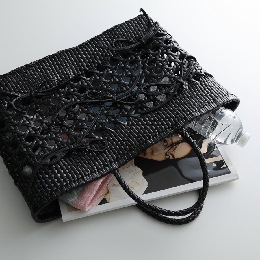 OSOI オソイ トートバッグ BISCUIT TOTE BAG レディース かごバッグ メッシュ リボン ハンドバッグ カゴバッグ 鞄の画像