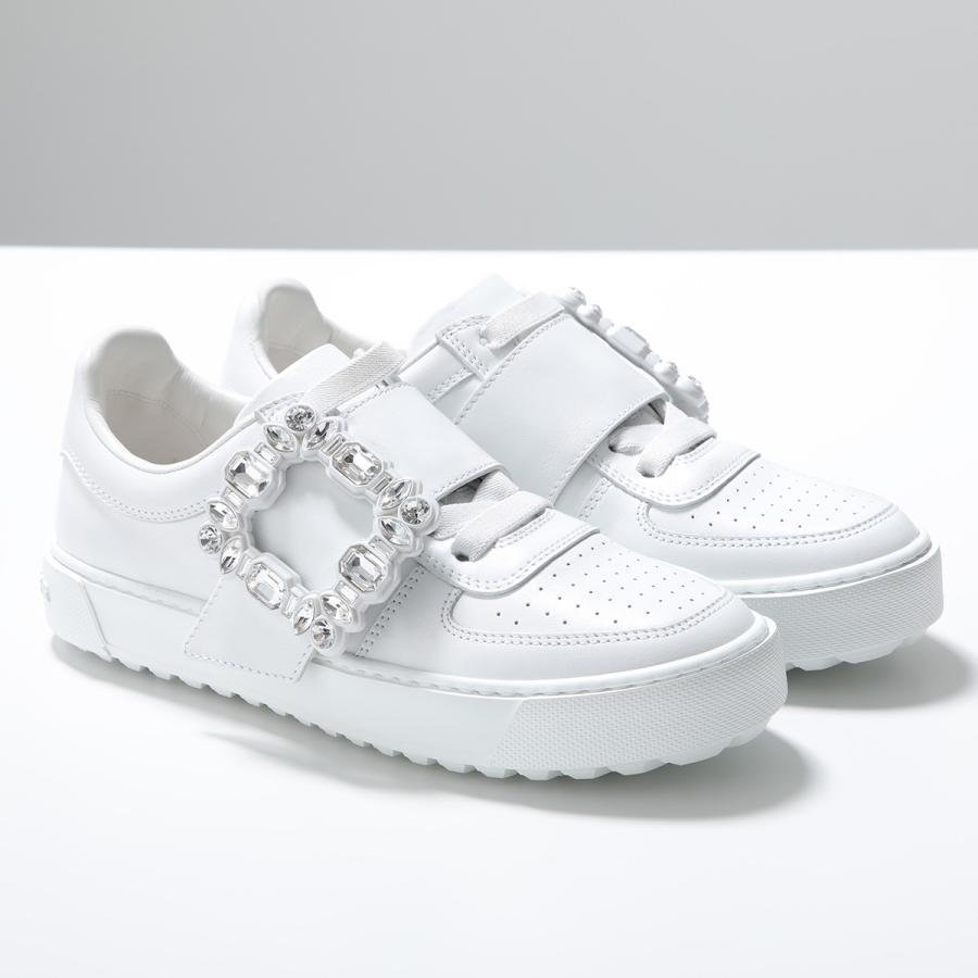 ROGER VIVIER ホワイトスニーカー ビジュー装飾付き Roger Vivier（ロジェヴィヴィエ） スニーカー RVW68737440JUS