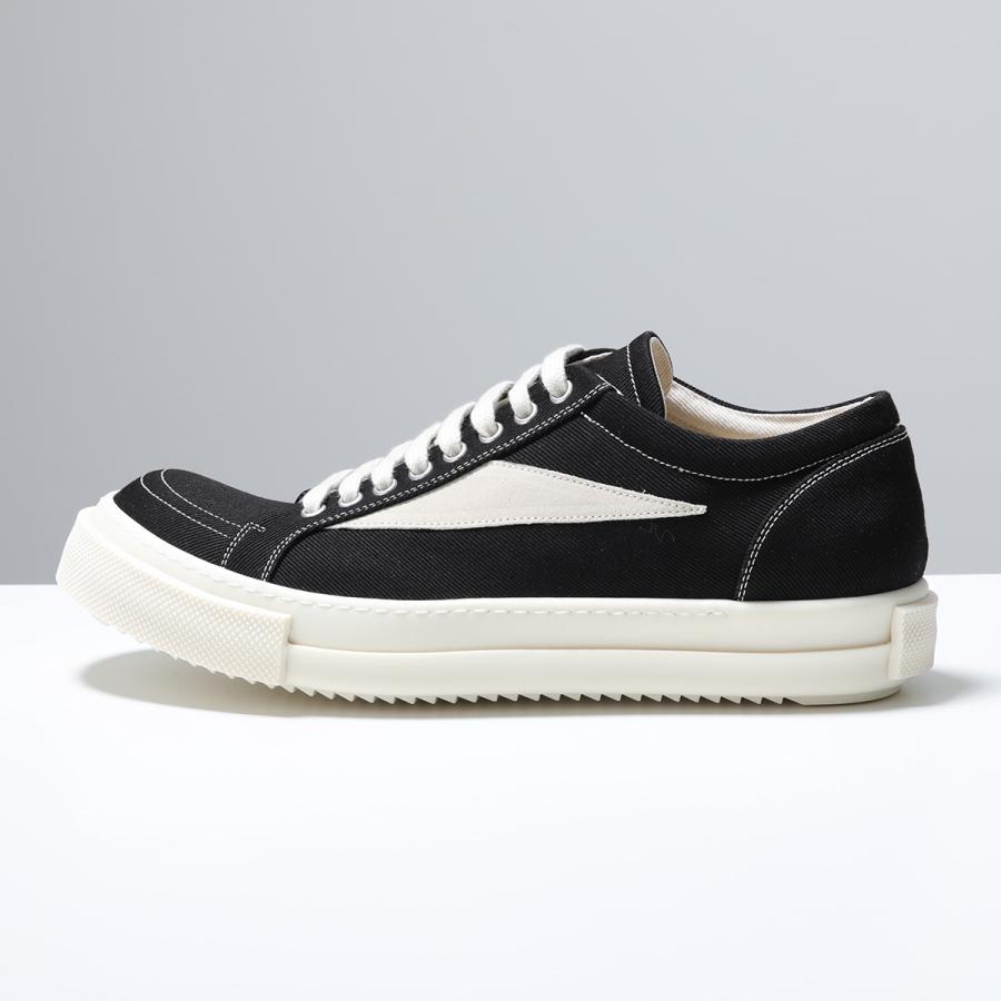 Rick Owens DRKSHDW リックオウエンス ダークシャドウ スニーカー VINTAGE SNEAKS DU01F4803 DOLVH4 メンズ シューズ 靴 911/BLACK/MILK/MILKの画像