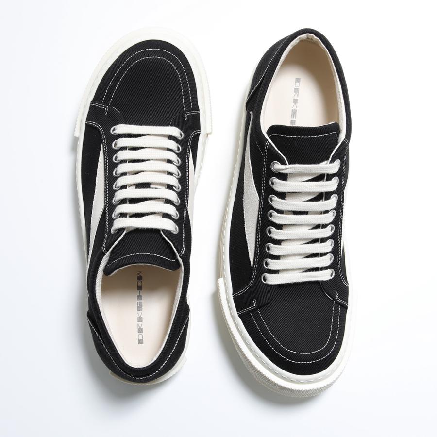 Rick Owens DRKSHDW リックオウエンス ダークシャドウ スニーカー VINTAGE SNEAKS DU01F4803 DOLVH4 メンズ シューズ 靴 911/BLACK/MILK/MILKの画像