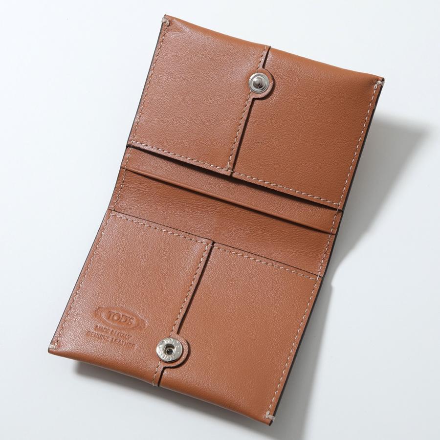 TOD'S　トッズ　ステッチ　カードケース　名刺入れ　ブラウン TOD'S（トッズ） TODS カードケース XAMDBSF7100UPP メンズ レディース