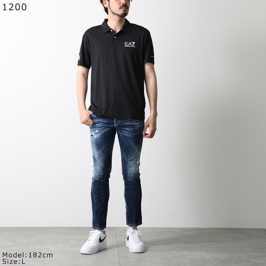 EA7 EMPORIO ARMANI エアセッテ エンポリオアルマーニ ポロシャツ 8NPF23 PJEMZ メンズ VENTUS7 半袖 ストレッチ ロゴ カラー3色の画像