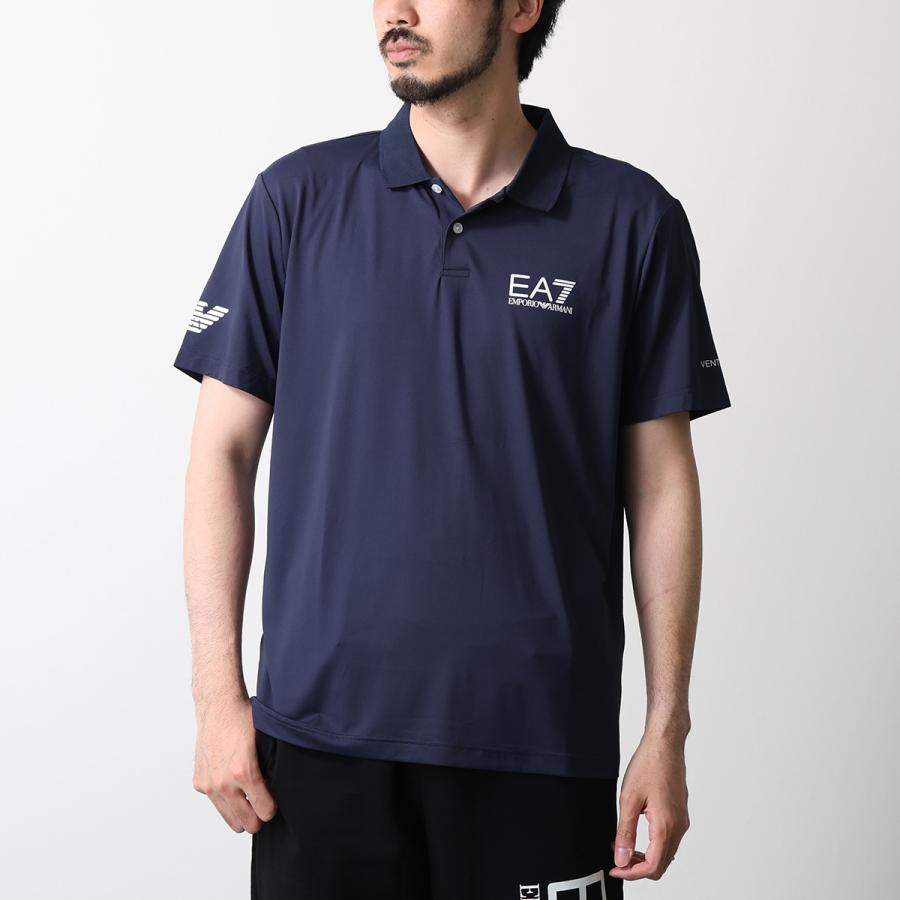 EA7 EMPORIO ARMANI エアセッテ エンポリオアルマーニ ポロシャツ 8NPF23 PJEMZ メンズ VENTUS7 半袖 ストレッチ ロゴ カラー3色の画像