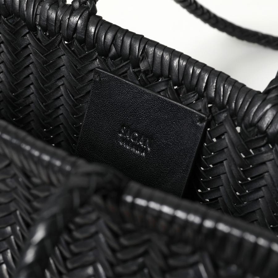 Sagan Vienna サガン ヴィエンナ トートバッグ PAZAR BOOK TOTE HANDWOVEN M_01BW レディース レザー ハンドバッグ 編み込み 舟形 鞄の画像