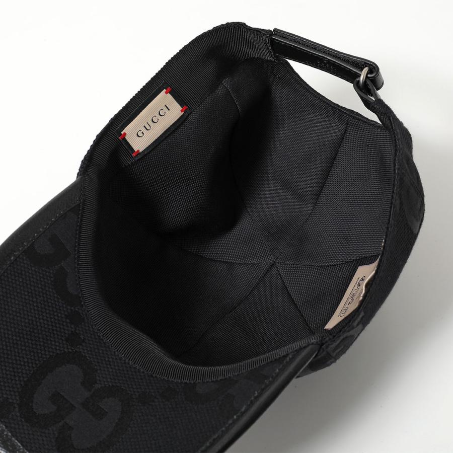 グッチ 帽子 キャップ GG柄 モノグラム ロゴ レース 黒 M 57cm GUCCI（グッチ） キャップ 727562 4HAVS メンズ レディース モノグラム