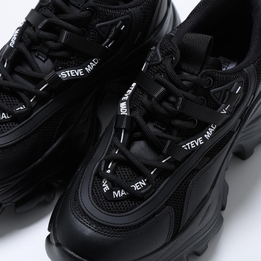 STEVE MADDEN ブラックスニーカー STEVE MADDEN（スティーブ・マデン） スニーカー RECOUPE メンズ