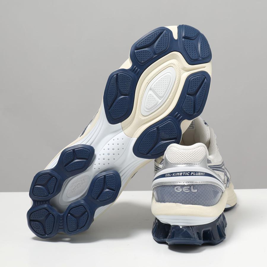 ASICS アシックス スニーカー GEL-KINETIC FLUENT ゲルキネティック フルーエント 1203A591-104 メンズ 厚底 3.5cm シューズ 靴 104/WHITE/INDEPENDENCEの画像