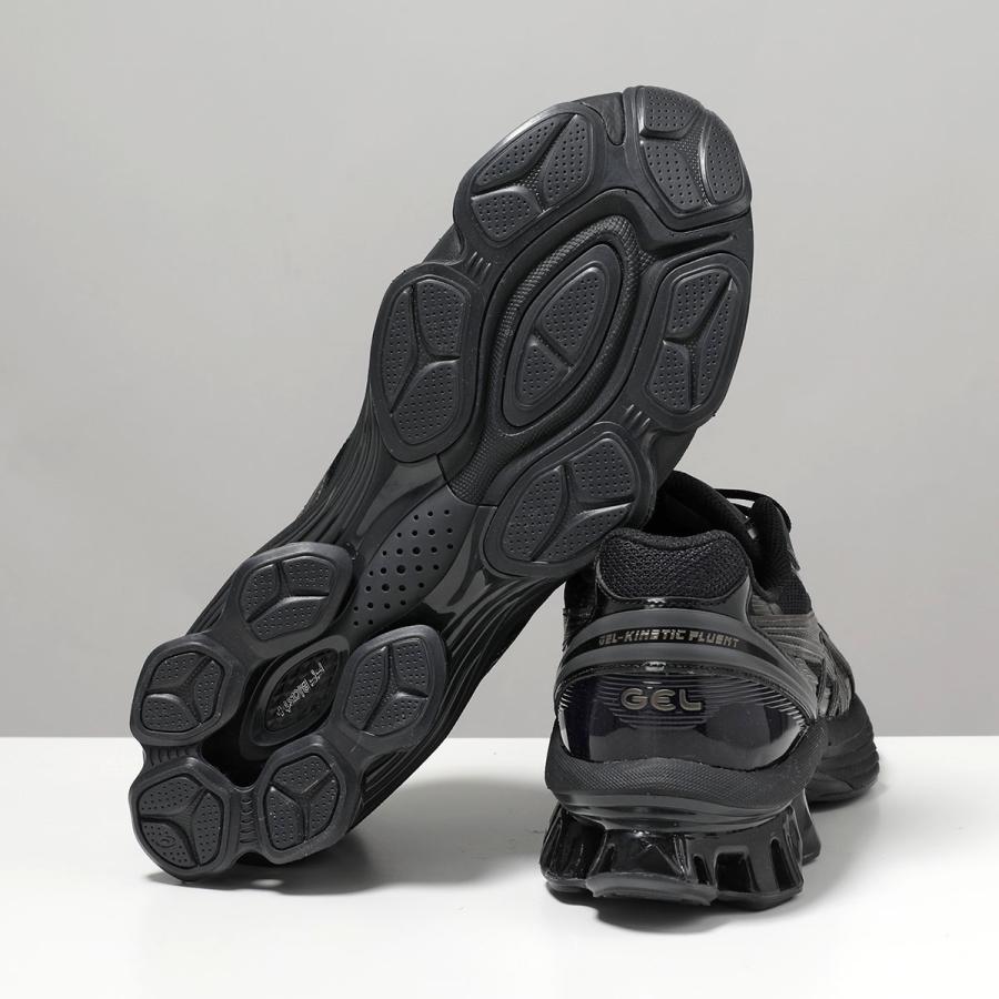 ASICS アシックス スニーカー GEL-KINETIC FLUENT ゲルキネティック フルーエント 1203A591-003 メンズ 厚底 3.5cm シューズ 靴 003/BLACK/GRAPHITE-GREYの画像
