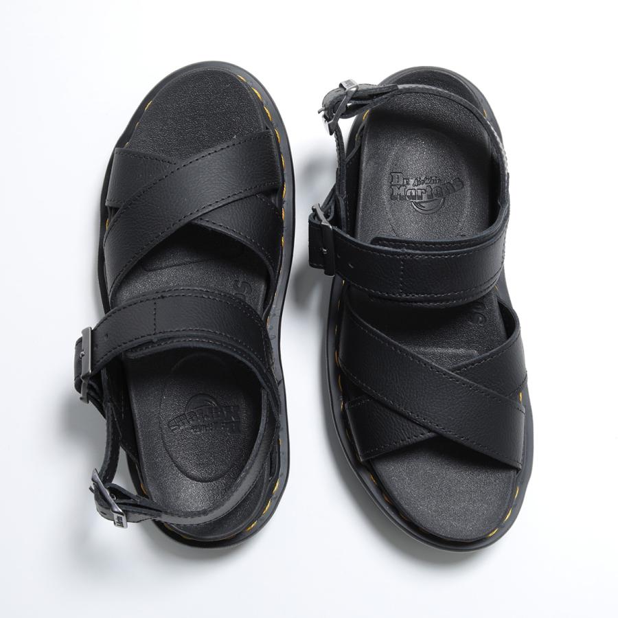 Dr.Martens☆厚底クロスストラップサンダル ブラック Dr.Martens（ドクターマーチン） サンダル Voss II Sandal ヴォス