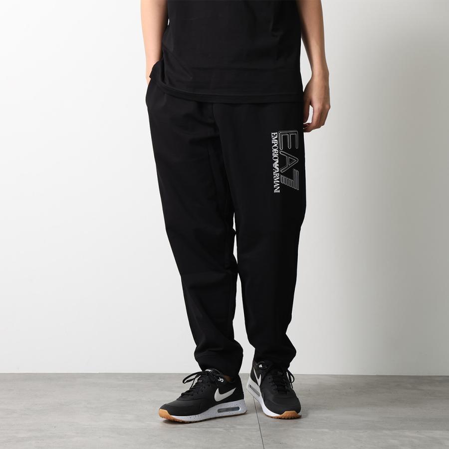新品未使用 エンポリオアルマーニ スウェットパンツ ジョガーパンツ 黒×シルバー EA7 EMPORIO ARMANI エアセッテ エンポリオアルマーニ スウェット