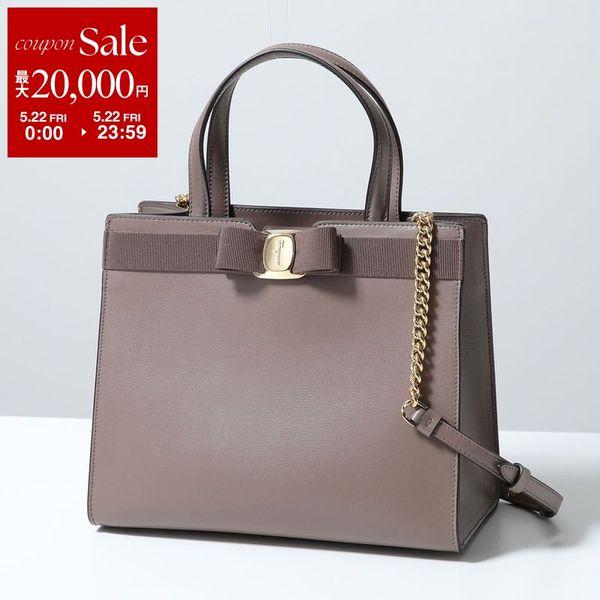 FERRAGAMO（フェラガモ） ハンドバッグ ヴァラ リボン トップハンドル