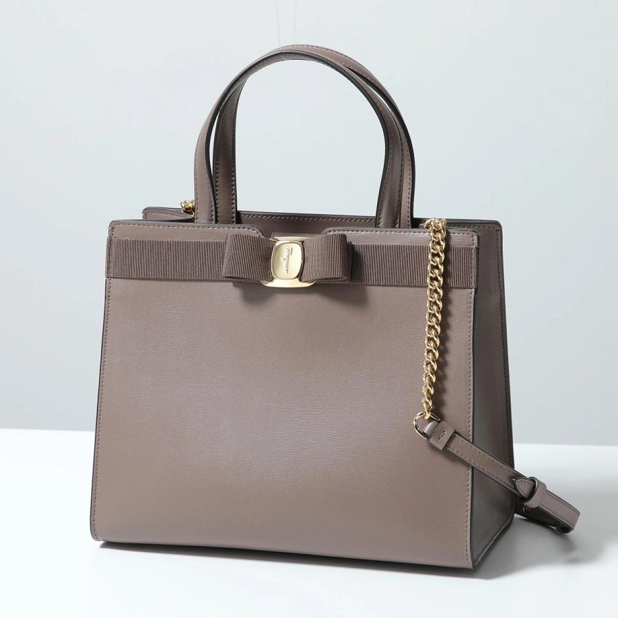 FERRAGAMO（フェラガモ） ハンドバッグ ヴァラ リボン トップハンドル