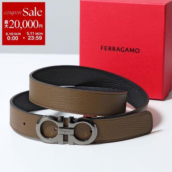 FERRAGAMO（フェラガモ） リバーシブルベルト 675542 705614 メンズ