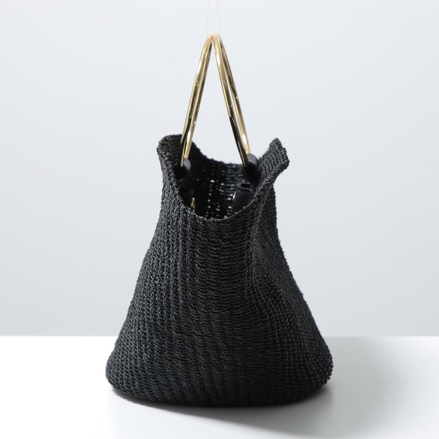 【美品】ハンドバッグ 黒 かごバッグ COTTO コトゥー かごバッグ CBK26-SS03 レディース ハンドバッグ