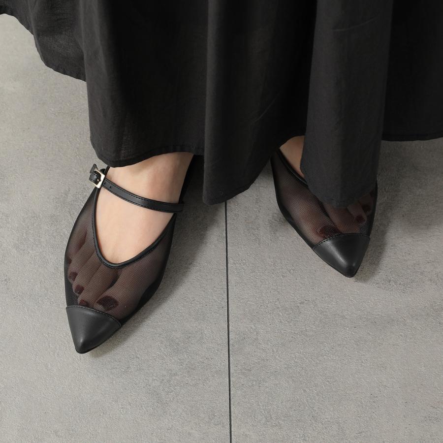 CORSO ROMA 9/コルソローマ メッシュフラットミュールチュールパンプス CORSO ROMA,9（コルソローマ ノーヴェ） CORSO ROMA 9 コルソローマ