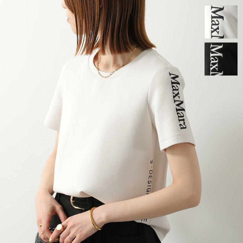 MaxMara スキューバ ジャージー Tシャツ ホワイト S MAXMARA（エスマックスマーラ） エス マックスマーラ Tシャツ NANCY