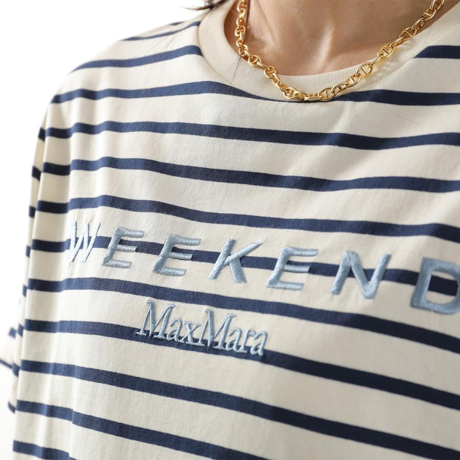 マックスマーラ リネンボーダーカットソー ブルー Wool and cashmere sweater with patch detail, avio | Max Mara