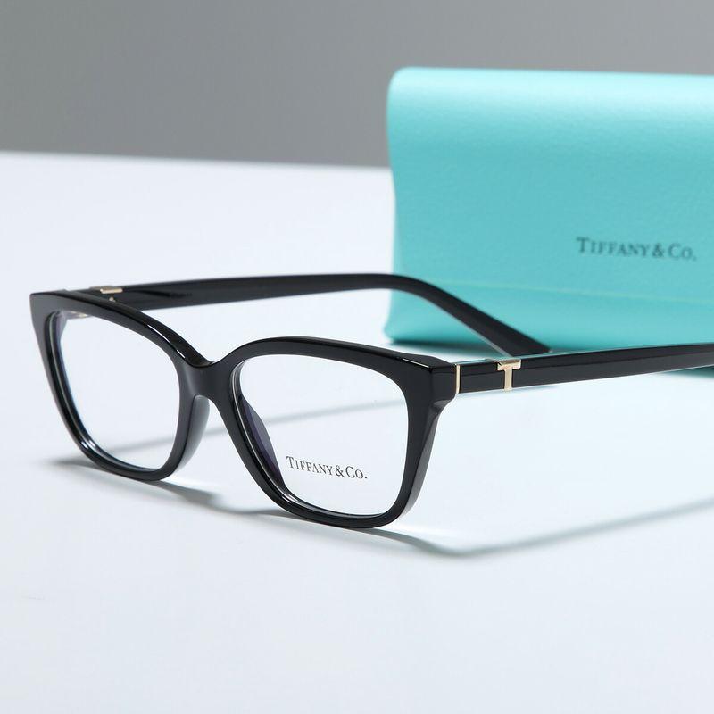 ❤️秋冬限定セール❤️Tiffany メガネフレーム Tデザイン　オシャレ黒縁メガネ TIFFANY&Co.（ティファニー） メガネ Tiffany T ティー TF2282