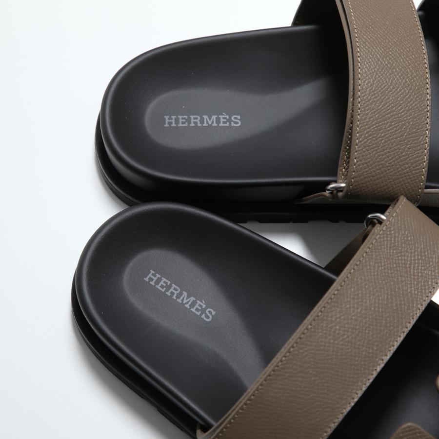 エルメスサンダル ブロンズ系 パンチングトング フラット夏HERMES エブリン HERMES（エルメス） サンダル シプレ Chypre H231295Z メンズ ヴォー