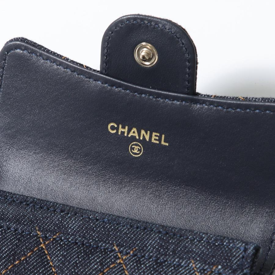CHANEL 二つ折り財布 クラシックマトラッセ ココマーク キルティ CHANEL（シャネル） カードケース MATELASSE マトラッセ AP0214 B23492