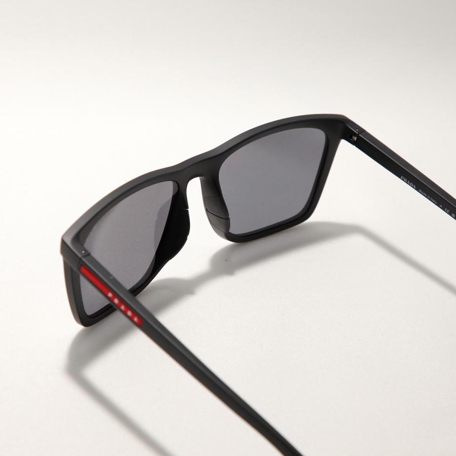 PRADA プラダ サングラス SPS B08 メンズ レディース スクエア型 マットフレーム リネア ロッサロゴ 1BO-02G/MATTE-BLACK SPSB08_F1BO_FE02G_C_A056の画像