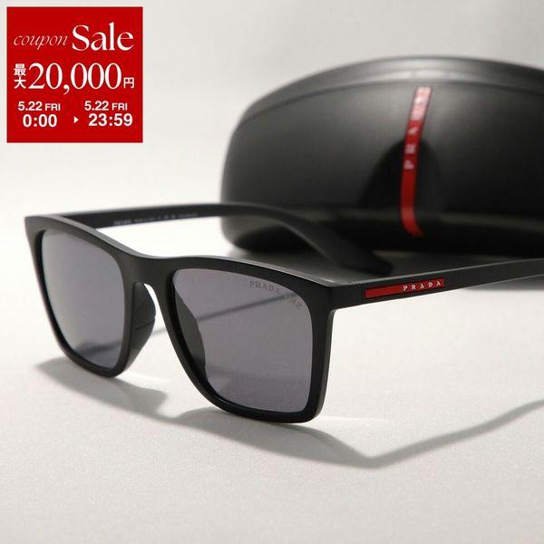 PRADA プラダ サングラス SPS B08 メンズ レディース スクエア型 マットフレーム リネア ロッサロゴ 1BO-02G/MATTE-BLACK SPSB08_F1BO_FE02G_C_A056の画像