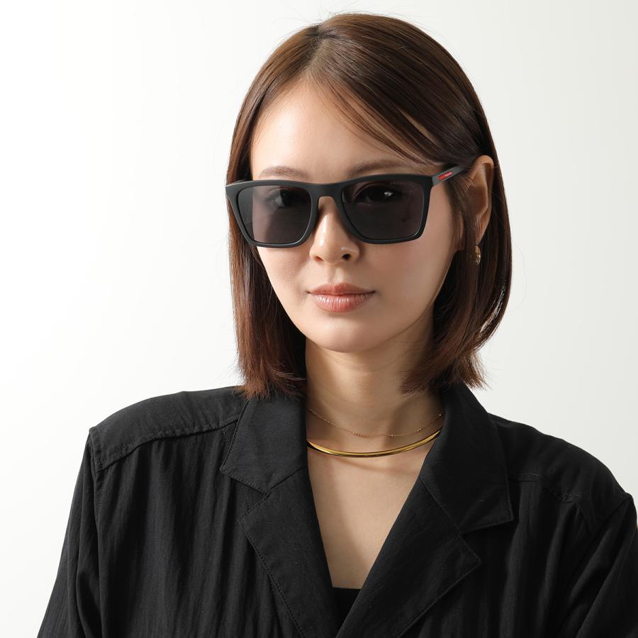 PRADA プラダ サングラス SPS B08 メンズ レディース スクエア型 マットフレーム リネア ロッサロゴ 1BO-02G/MATTE-BLACK SPSB08_F1BO_FE02G_C_A056の画像