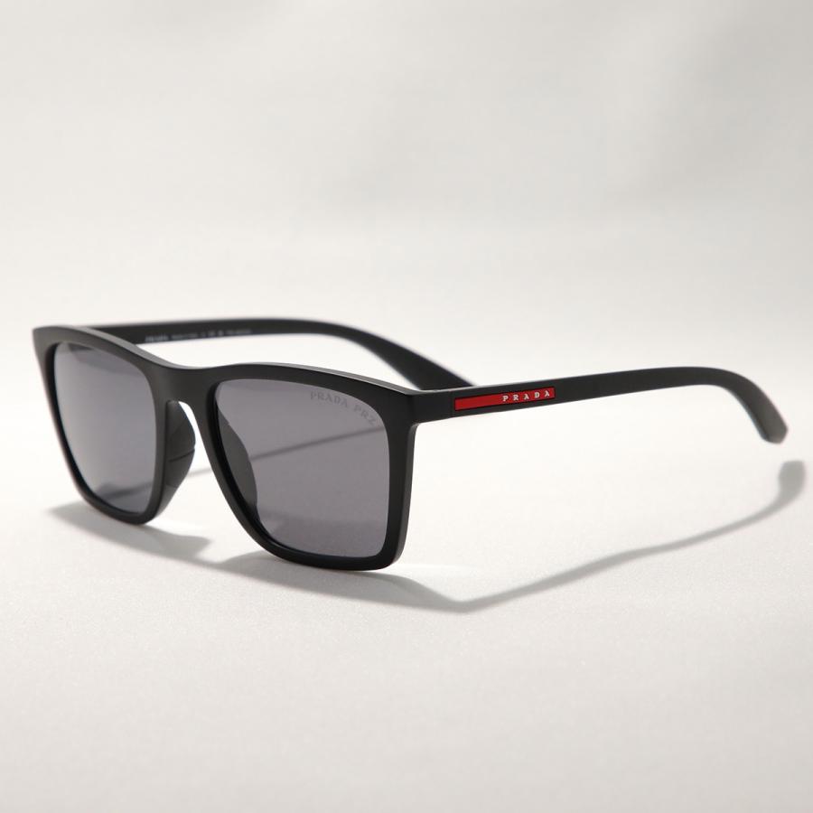 PRADA プラダ サングラス SPS B08 メンズ レディース スクエア型 マットフレーム リネア ロッサロゴ 1BO-02G/MATTE-BLACK SPSB08_F1BO_FE02G_C_A056の画像