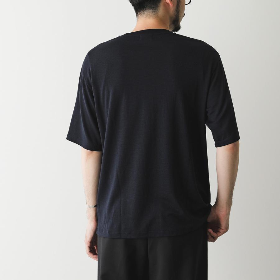 LIFiLL リフィル Tシャツ WOOLISH TEE ウーリッシュ LF046-07 メンズ 半袖 カットソー ピュアウール クルーネック 無地の画像