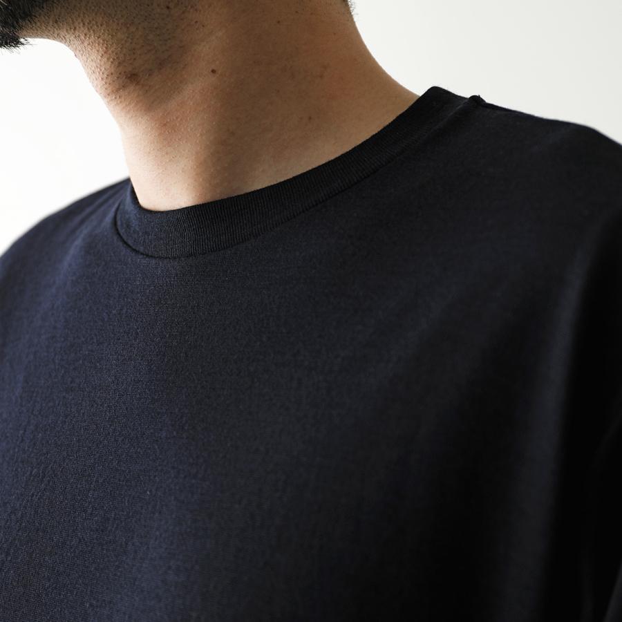 LIFiLL リフィル Tシャツ WOOLISH TEE ウーリッシュ LF046-07 メンズ 半袖 カットソー ピュアウール クルーネック 無地の画像