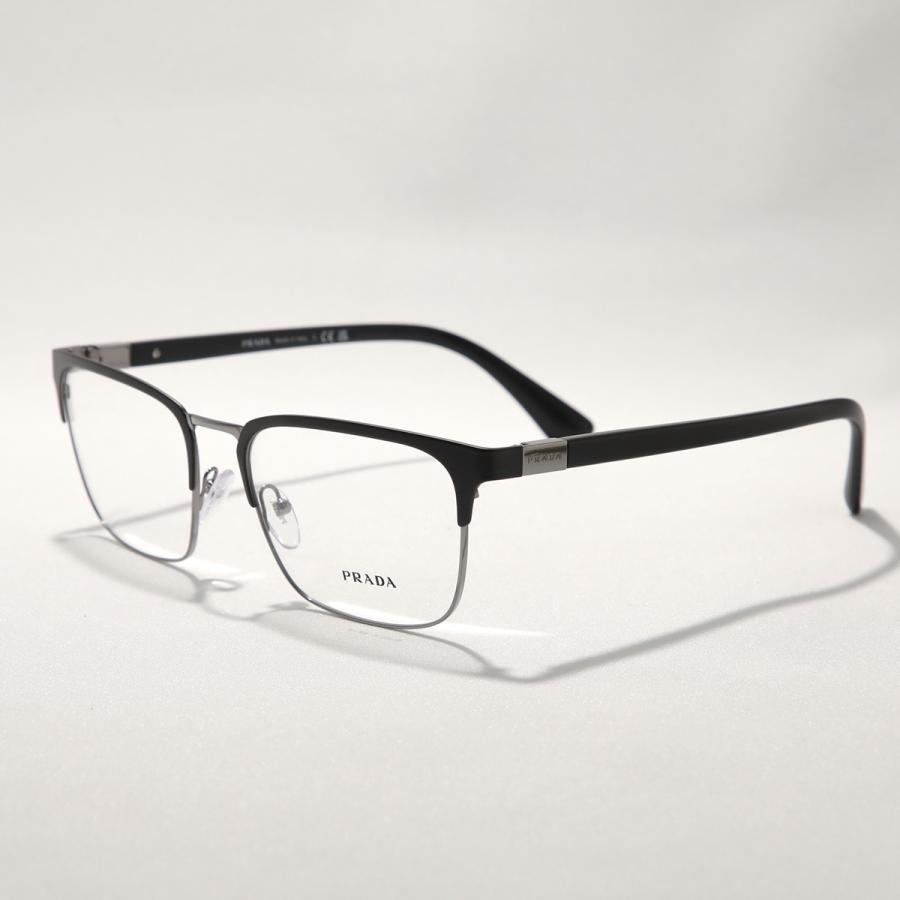 PRADA（プラダ） メガネ VPR 54T メンズ バネ蝶番 サーモントブロー型