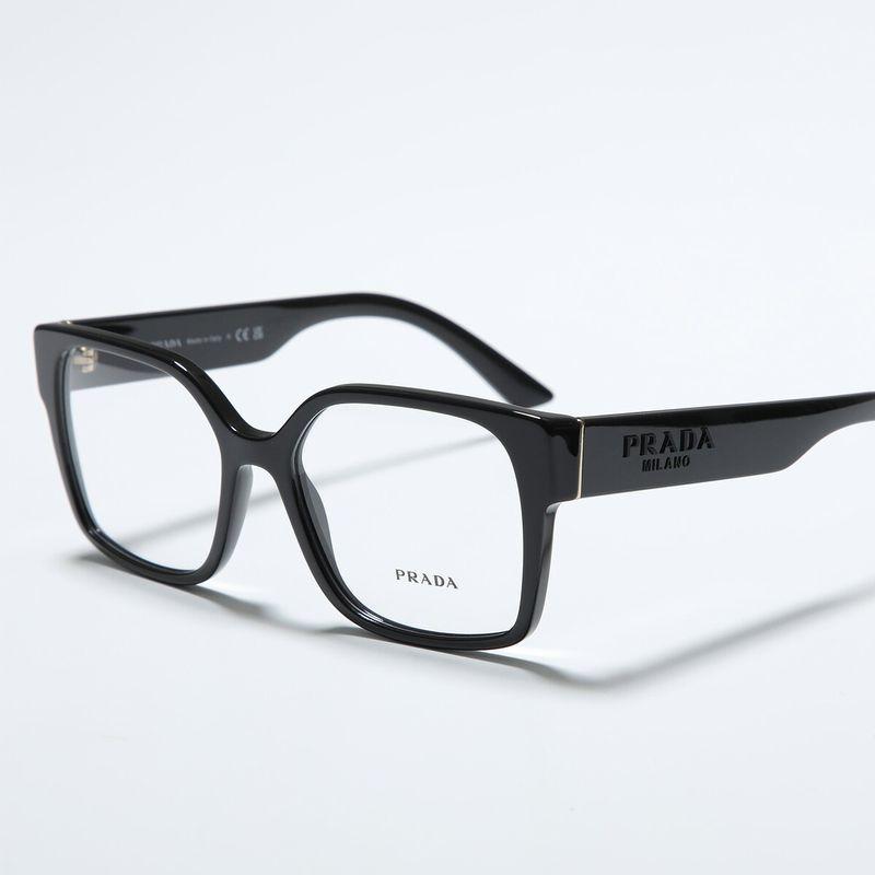 PRADA プラダ メガネ VPR 04Y-F ブラック PRADA（プラダ） メガネ VPR 10W メンズ スクエア型 セルフレーム