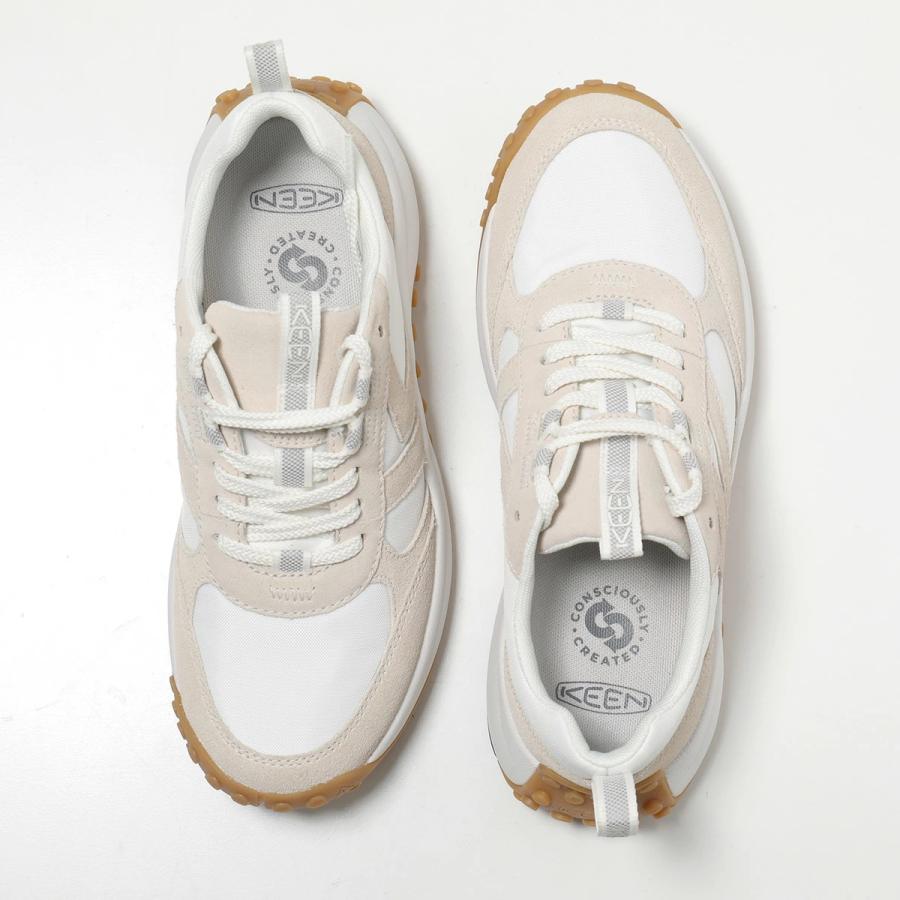 KEEN キーン スニーカー KS86 ケーエス 1029802 レディース ローカット スウェード ロゴ 3.5cm シューズ 靴 birch-star-whiteの画像