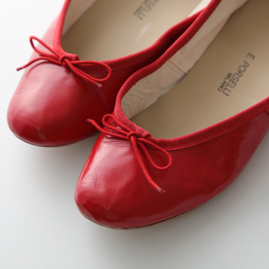 E.PORSELLI PORSELLI ポルセリ バレエシューズ BALLERINE 95 PELLE
