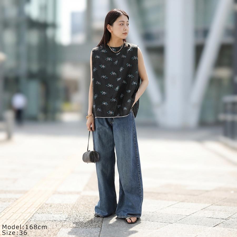 WHYTO（ホワイト） WHYTO. ブラウス back open sheer flower blouse
