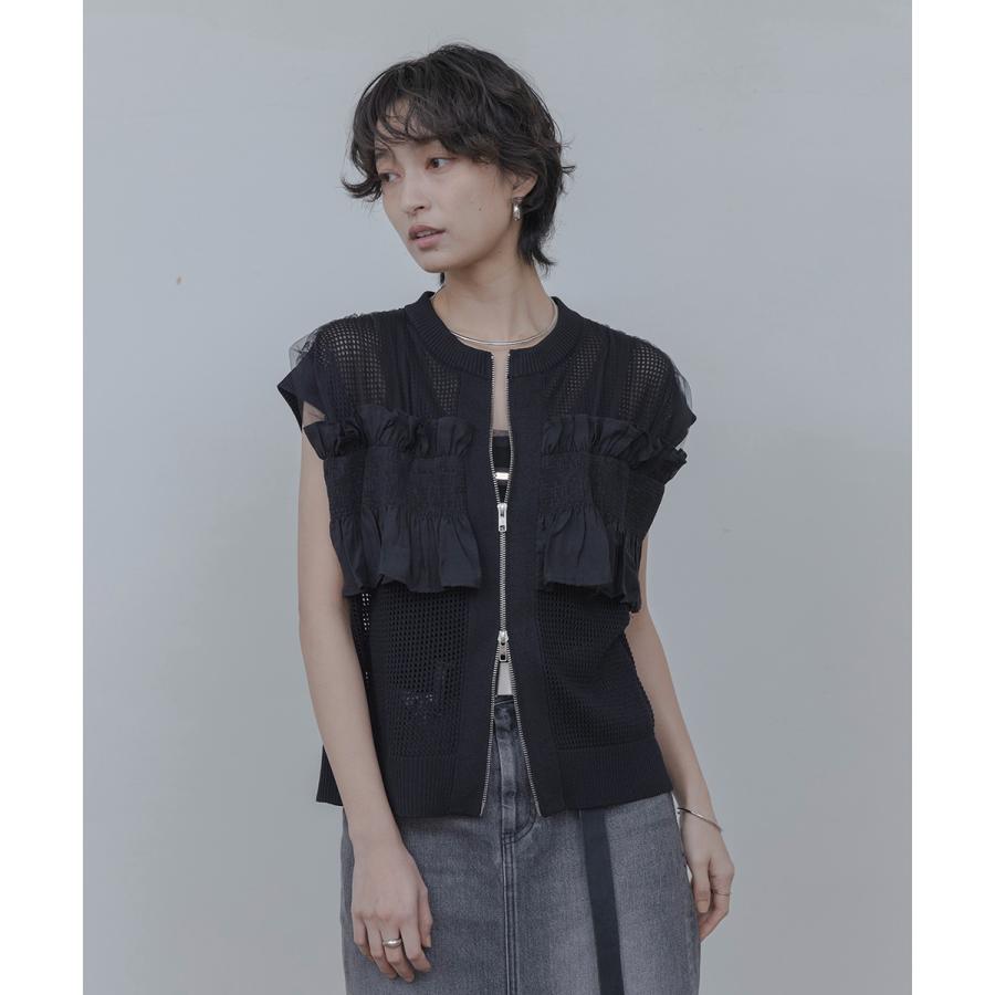 Eimee Law（エイミーロウ） ニットベスト 84708Z レディース フリル